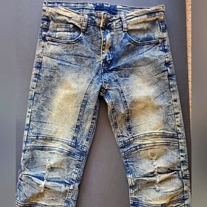 Distressed jeans